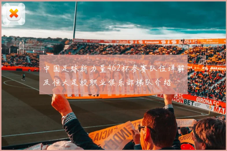 中国足球新力量462杯参赛队伍详解及恒大足校职业俱乐部梯队介绍